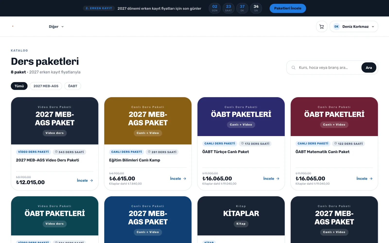 Kampanya sayfası — uzem.app ekranı